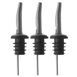 Lurch - nalewaki do alkoholu, 3 szt., stal nierdzewna/tworzywo sztuczne, śred. 3 x 11,5 cm, ciemnoszare Bar