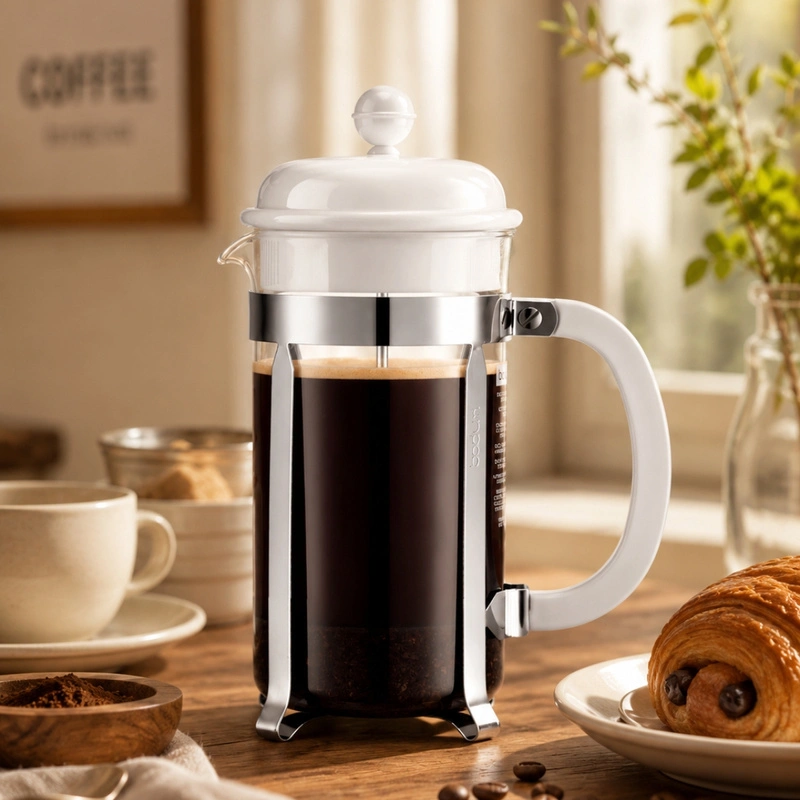 Bodum - zaparzacz tłokowy french press Caffettiera 1L Pure White
