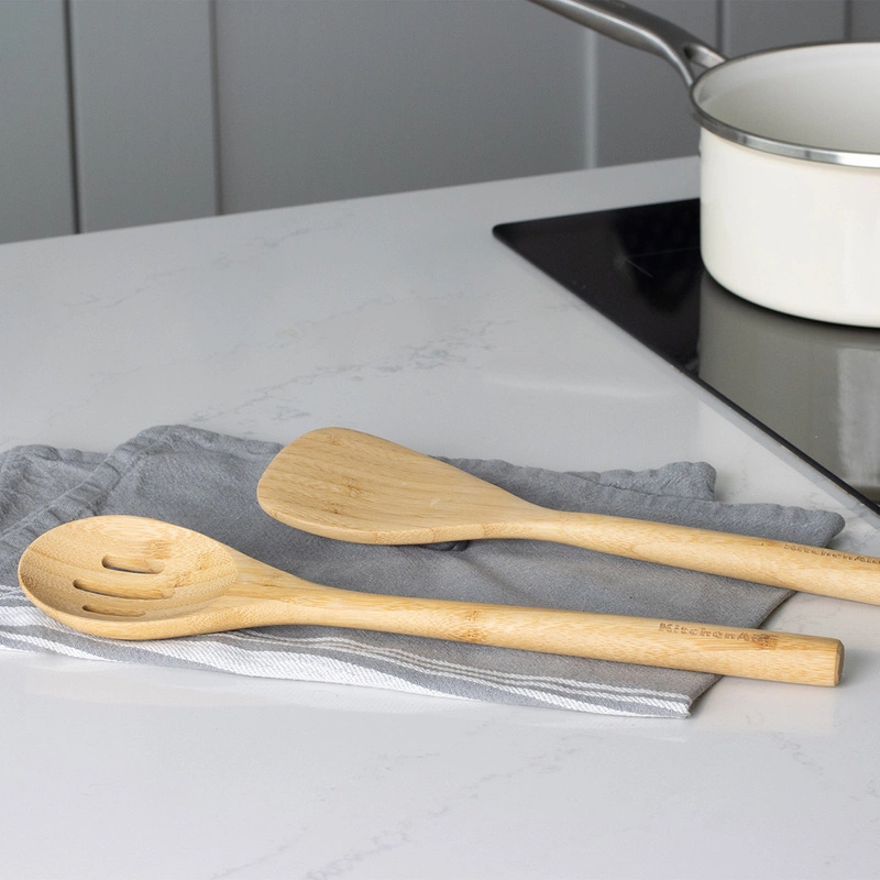 KitchenAid Culinary Tools - łyżka drewniana z dziurkami CLASSIC Bamboo