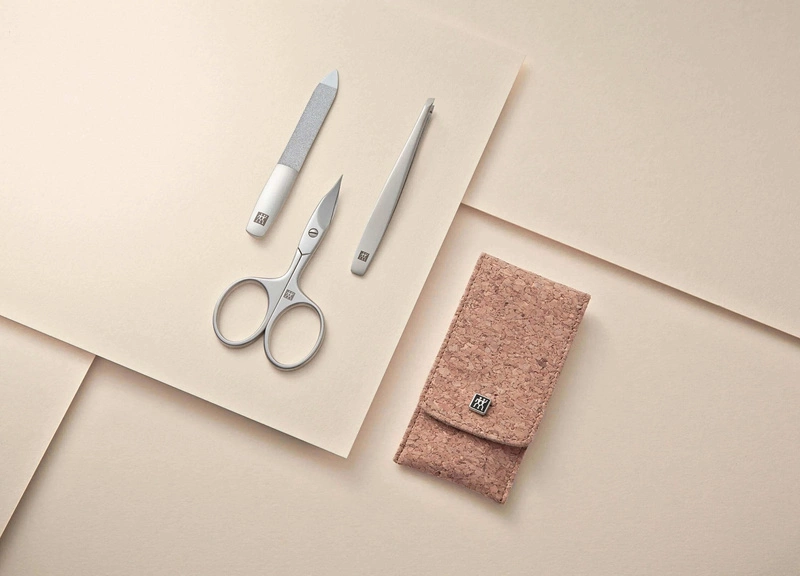 Zwilling - zestaw do manicure - korkowe etui, 3 elementy Twinox