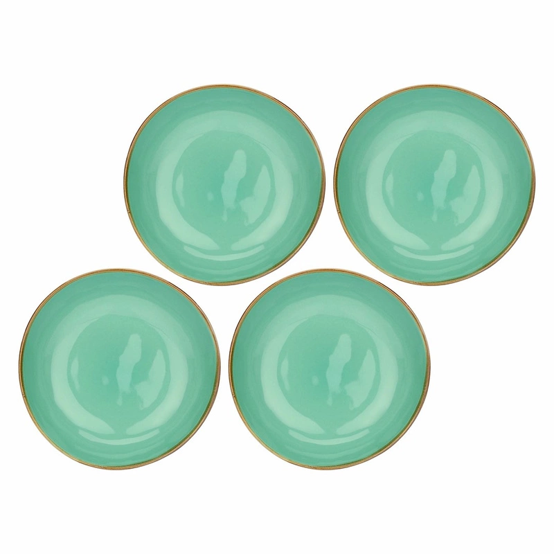 Rose&Tulipani - zestaw 4 talerzy do zupy 21 cm Concerto Verde Acqua