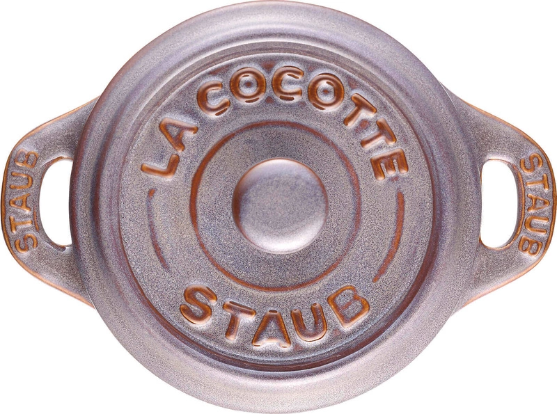 Staub - mini cocotte okrągły 200 ml, antyczny szary