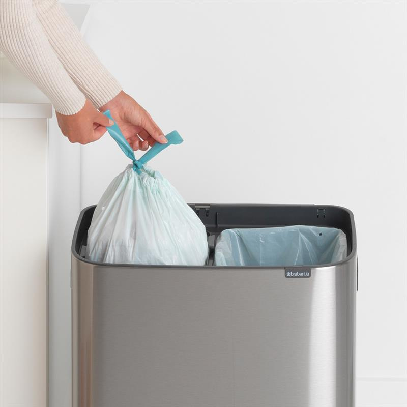 Brabantia - kosz na śmieci Bo Touch Bin 60L (2 x 30) stal matowa FPP