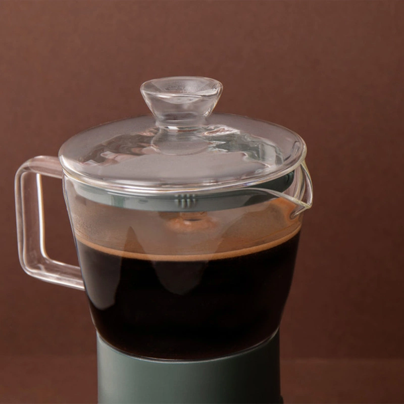 La Cafetiere - Kawiarka włoska szklana VERONA zielona 6 tz / La Cafetiere