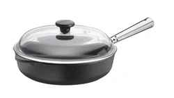 Skeppshult - PROFESSIONAL Patelnia sauté z pokrywką - 25 cm, czarny