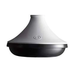 Emile Henry - Tagine Delight indukcja 33cm 4l - biało-czarny