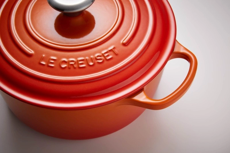 Le Creuset - brytfanna żeliwna emaliowana Signature okrągła 28 cm 6,7 l płomienna