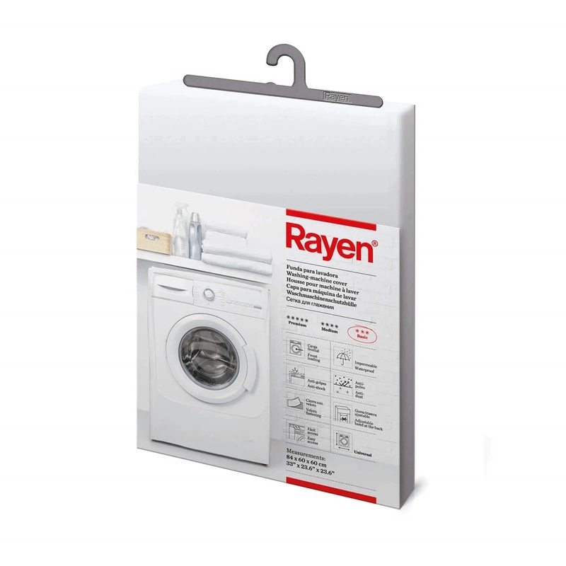 RAYEN - Pokrowiec na pralkę ładowaną od przodu, biały
