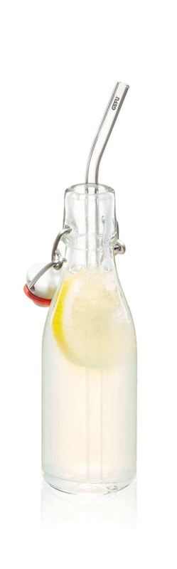 GEFU - zestaw 4 szklanych słomek 23 cm FUTURE