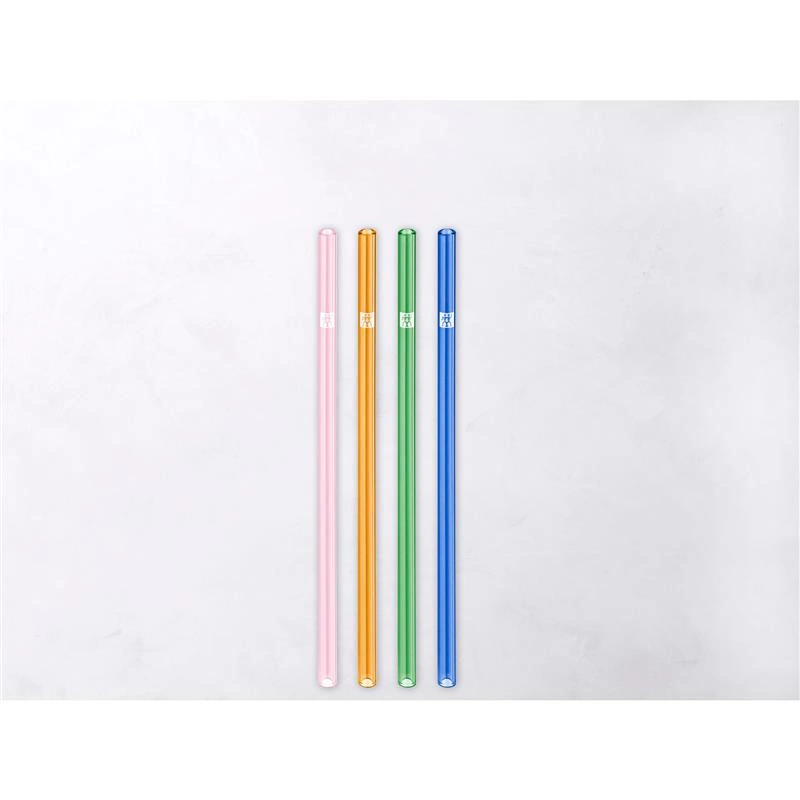 Zwilling - zestaw 4 słomek prostych kolorowe Sorrento