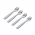 Alessi - zestaw 4 widelców do ostryg COLOMBINA FISH