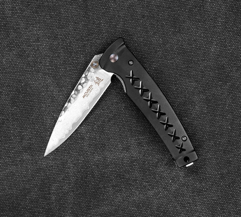 Mcusta - Fusion Czarny Damascus VG-10 8 cm