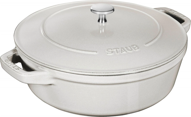 Staub - zestaw 3 naczyń żeliwnych+ pokrywka 24 cm truflowy
