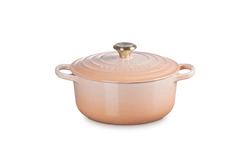 Le Creuset brytfanna żeliwna emaliowana Signature okrągła 20 cm  2,4l peche