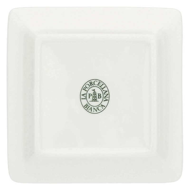La Porcellana Bianca - talerzyk kwadratowy 10 cm, Wzór G Adorato