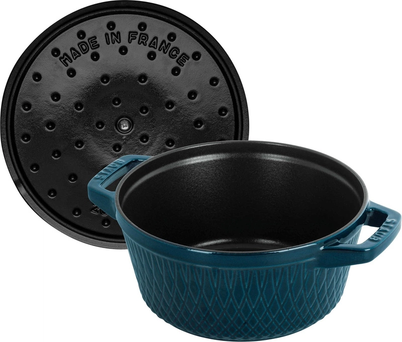 Staub - garnek żeliwny okrągły 2.3 ltr, morski Special Cocotte