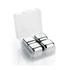 Cilio - stalowe kostki chłodzace w pudełku, 4 szt., 2,5 x 2,5 x 2,5 cm Cool