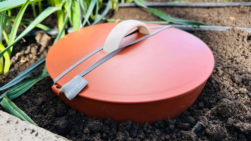 Urbalive - Podziemny kompostownik 26.5 cm, cynamonowy