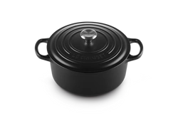Le Creuset - brytfanna żeliwna emaliowana Signature okrągła 22 cm 3,3 l czarna