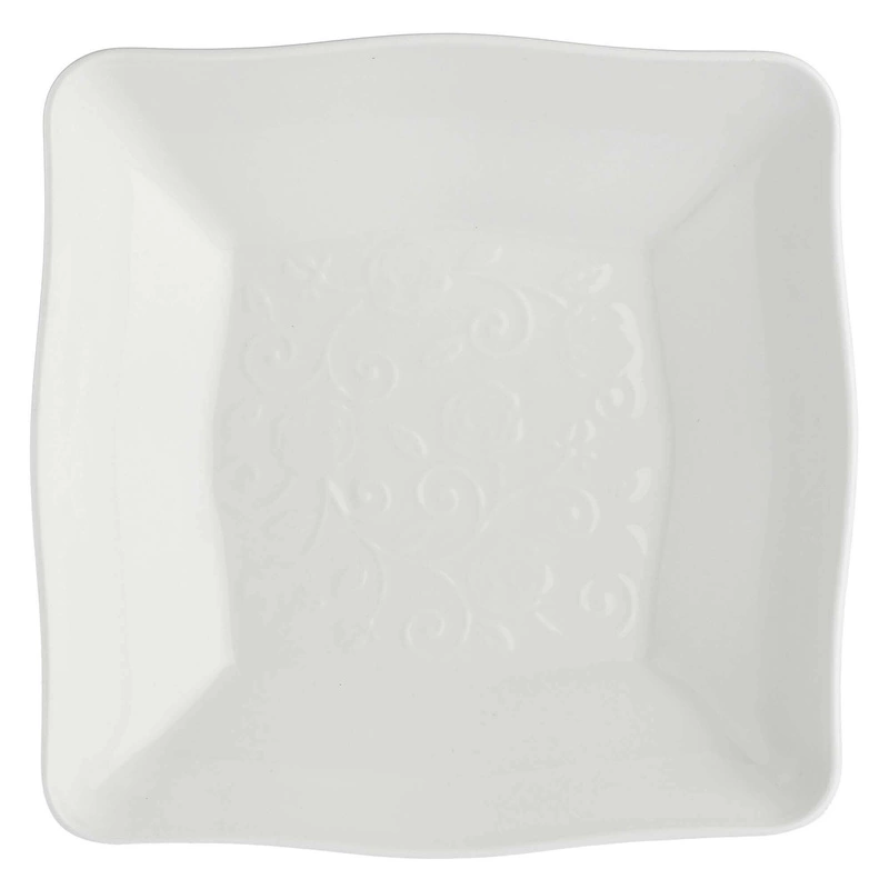 La Porcellana Bianca - zestaw 6 misek kwadratowych płytkich 22 cm Florentina