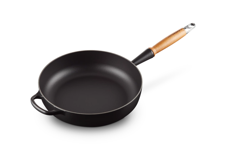 Le Creuset - głęboka patelnia żeliwna czarny Sauté 28 cm
