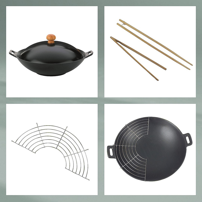 Kela - Zestaw wok żeliwny 36cm +akcesoria 5el. Asia