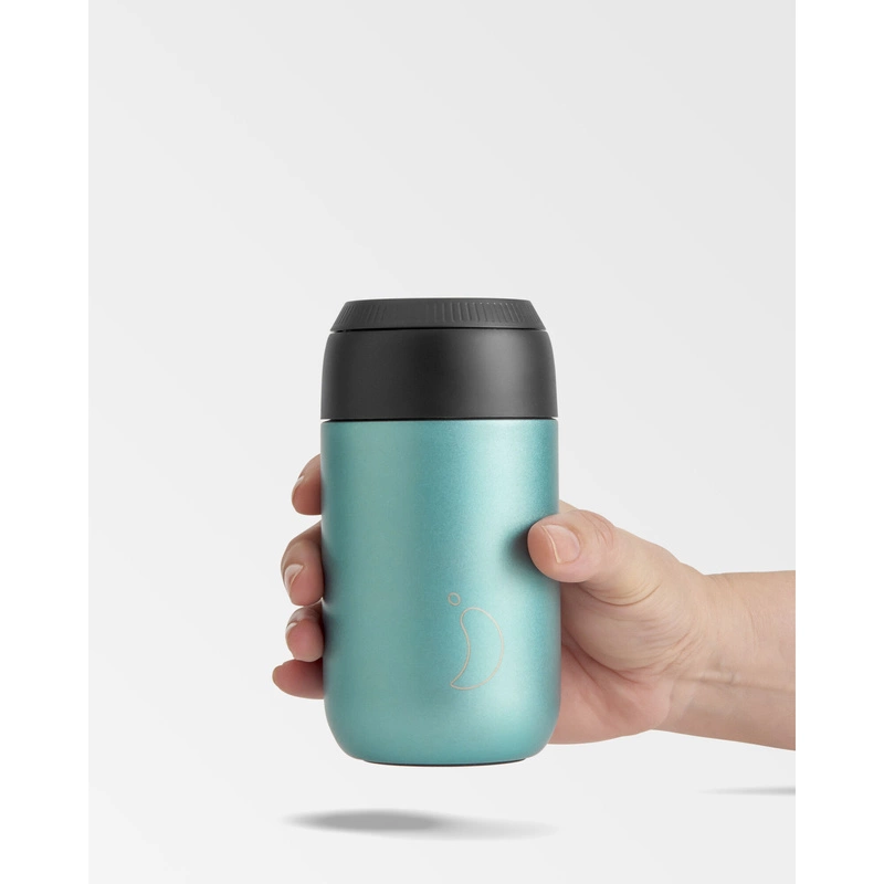 Chilly's Bottles - Termiczny kubek do kawy Chilly's | 340ml | Matowy metalik Atlantis