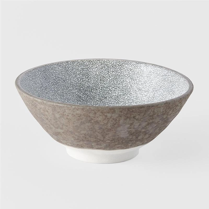 Made in Japan - Miska Udon 20 cm Crazed Grey