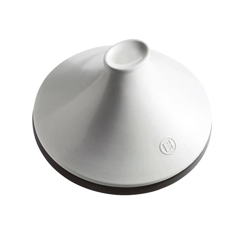 Emile Henry - Tagine Delight indukcja 26cm 2l - biało- czarny