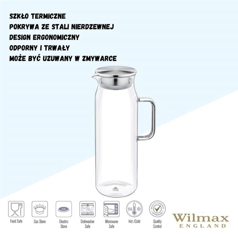 Wilmax - Dzbanek szklany do napojów 1.5 l Slim