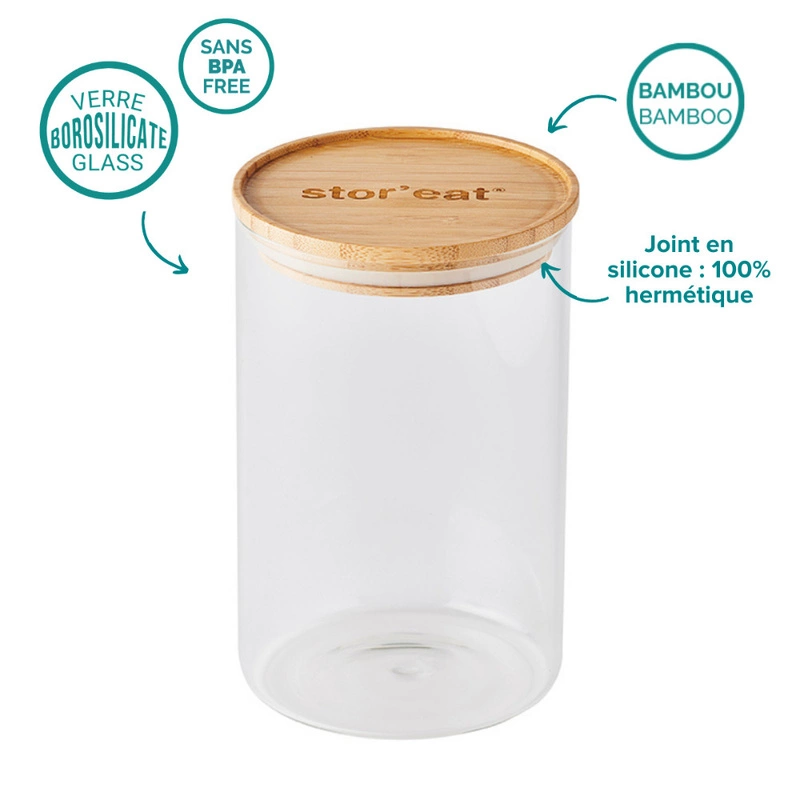 Mastrad - Pojemnik szklany do przechowywania 850ml