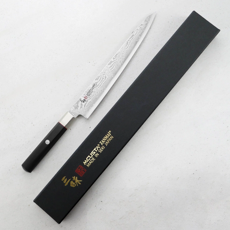 Mcusta Zanmai - VG-10 Splash Nóż Sujihiki 24cm