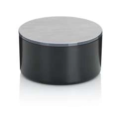 Kela - pojemnik kosmetyczny z lusterkiem, śred. 13,5 x 7 cm, czarny Tilda