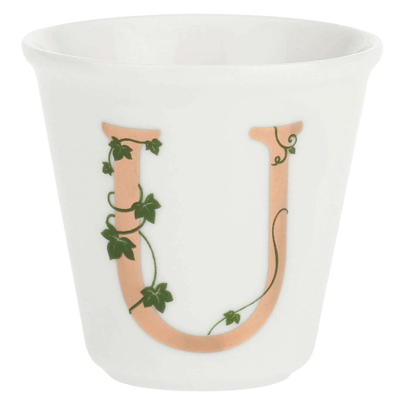 La Porcellana Bianca - filiżanka z łyżeczką 75 ml, Wzór U Unico