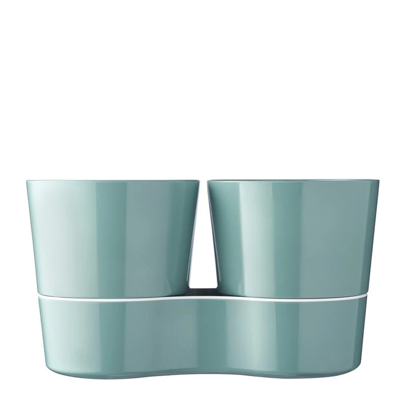 Mepal - Doniczka na zioła podwójna Hydro Herb Nordic Green