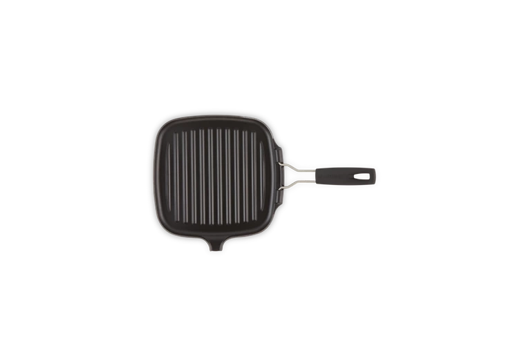 Le Creuset - patelnia żeliwna grillowa z silikonowym uchwytem 24 cm