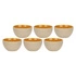 Rose&Tulipani - ARPEGGIO Zestaw 6 miseczek 11.5 cm, pomarańczowy