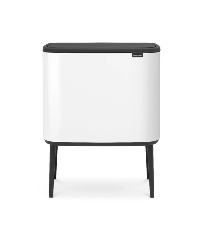 Brabantia - kosz na śmieci Bo Touch Bin 33L (3 x 11 ) biały