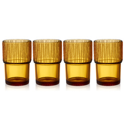 Bitz - Szklanki Kusintha 4 szt. 380 ml Amber