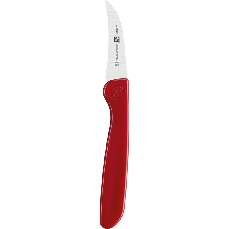 Zwilling - Nóż do obierania warzyw TWIN Grip 5 cm czerwony