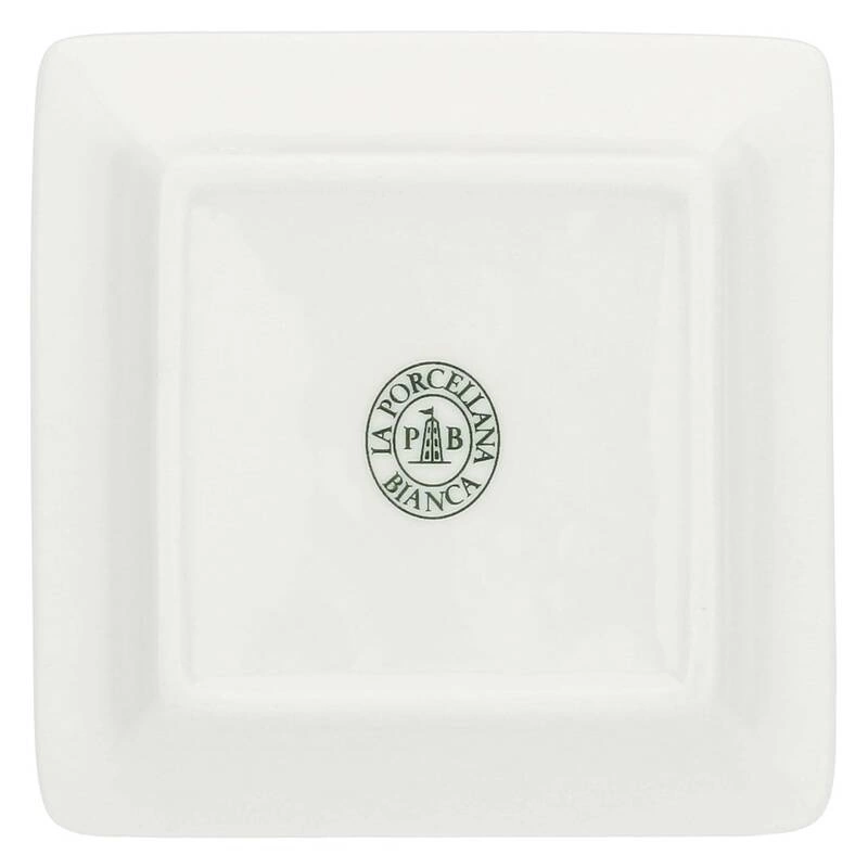 La Porcellana Bianca - talerzyk kwadratowy 10 cm, Wzór M Adorato
