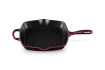 Le Creuset - patelnia żeliwna grillowa z dwoma uchwytami 26 cm garnet