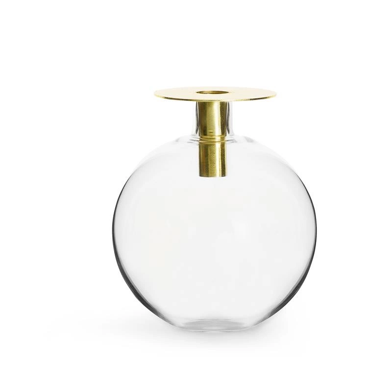 Sagaform - świecznik/wazonik, wys. 18 cm, złoty Interior