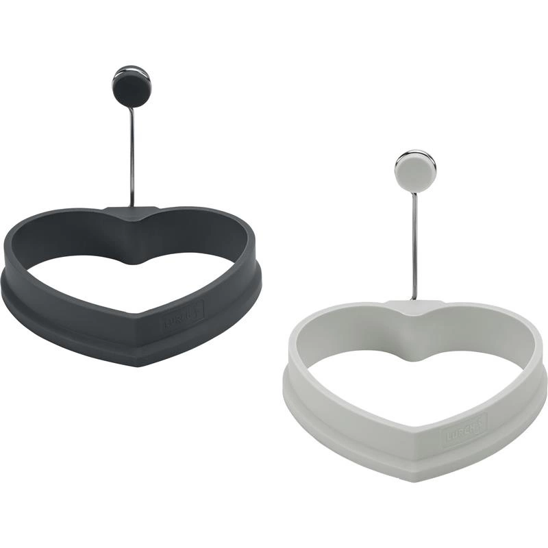 Lurch - obręcze do jajek sadzonych, serca, 2 szt., 10 x 10 cm