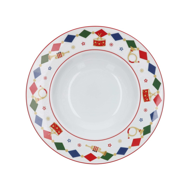 Rose&Tulipani - THE CHRISTMAS BAND Zestaw 2 talerzy do zupy 24 cm