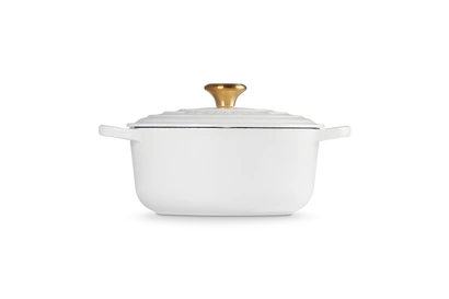 Le Creuset - garnek żeliwny Signature 20 cm 2,4 l biały