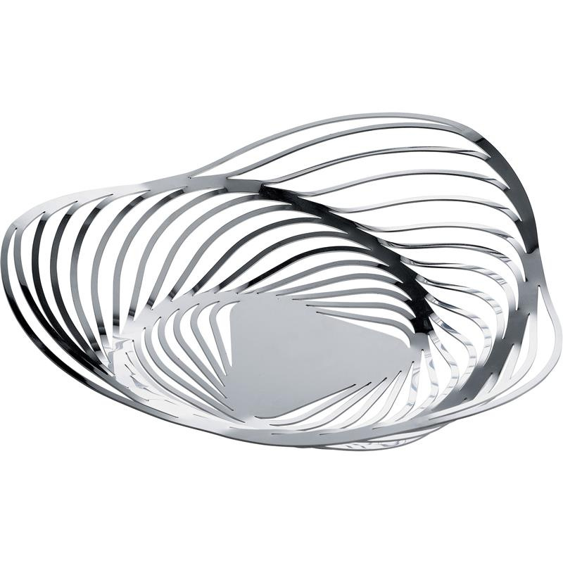 Alessi - kosz na owoce, polerowany; 33 x 8 cm TRINITY