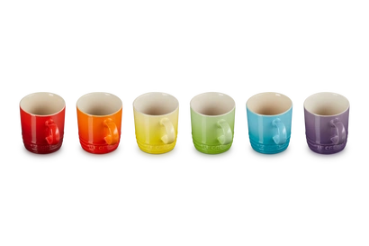 Le Creuset - zestaw 6 kubków 100 ml Rainbow