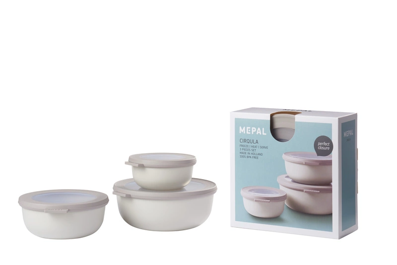 Mepal - Zestaw 3 misek Cirqula 350 750 1250 Nordic White