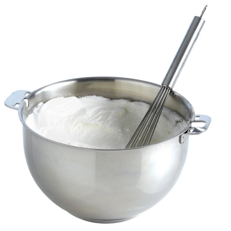 Mastrad - MISA BALANCIA (GARNEK) Z WKŁADEM DO KĄPIELI WODNEJ (ŚREDNICA 20 CM) – ZESTAW (3 ELEMENTY)srebrny, uchwyt i brzeg pokrywki czarny